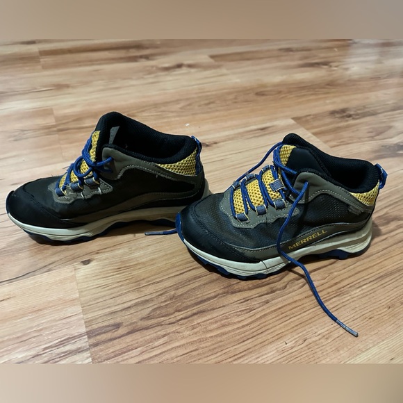 Mids merrell waterproof boot size 13 blue and yellow lace up - Picture 3 of 5